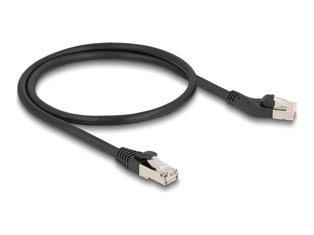 Delock Patch-Kabel - RJ-45 (M) links abgewinkelt zu RJ-45 (M)
