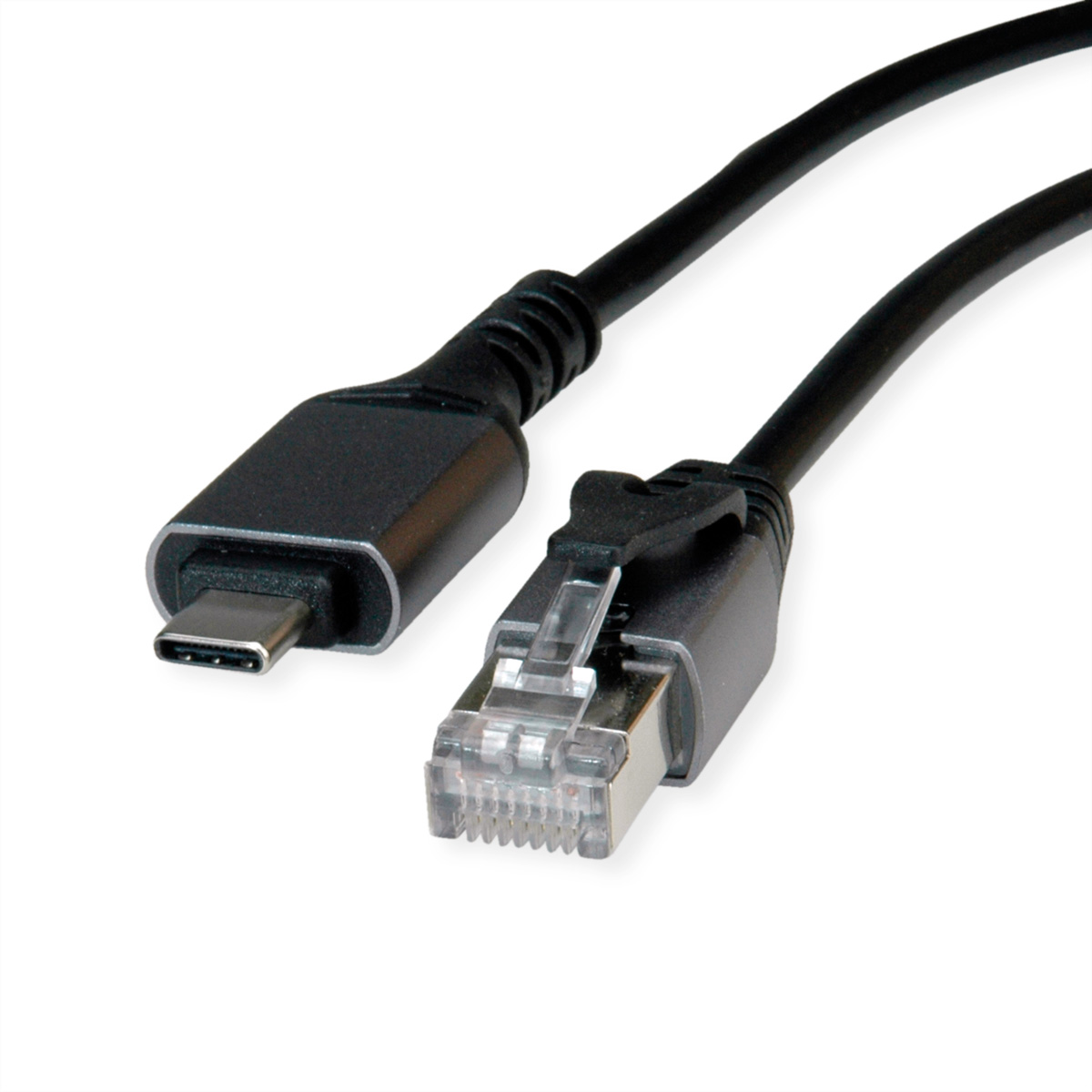 VALUE Konverterkabel USB3.2 Typ C - RJ45 Gigabit Eth. FTP ST/ST - Kabel - Digital/Daten