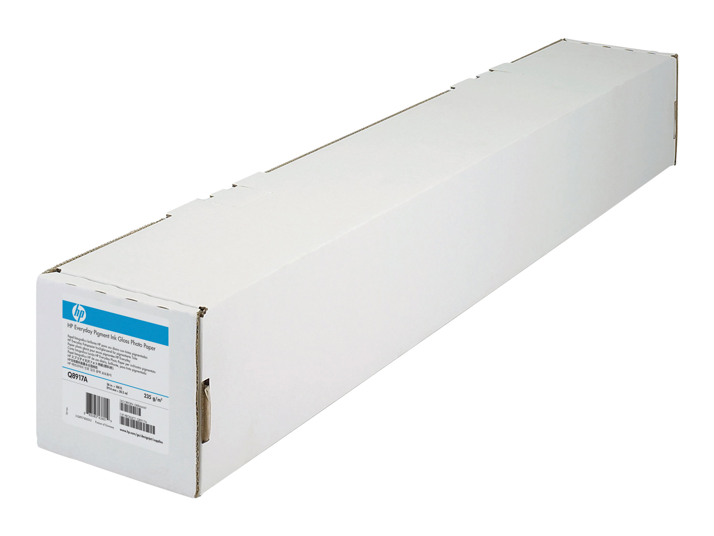 HP Gestrichenes Papier schwer - 610 mm x 30,5 m (24 x 100 Fuß), 30,5 m, 11,1 cm (4.38 Zoll), 163 µm, 130 g/m²