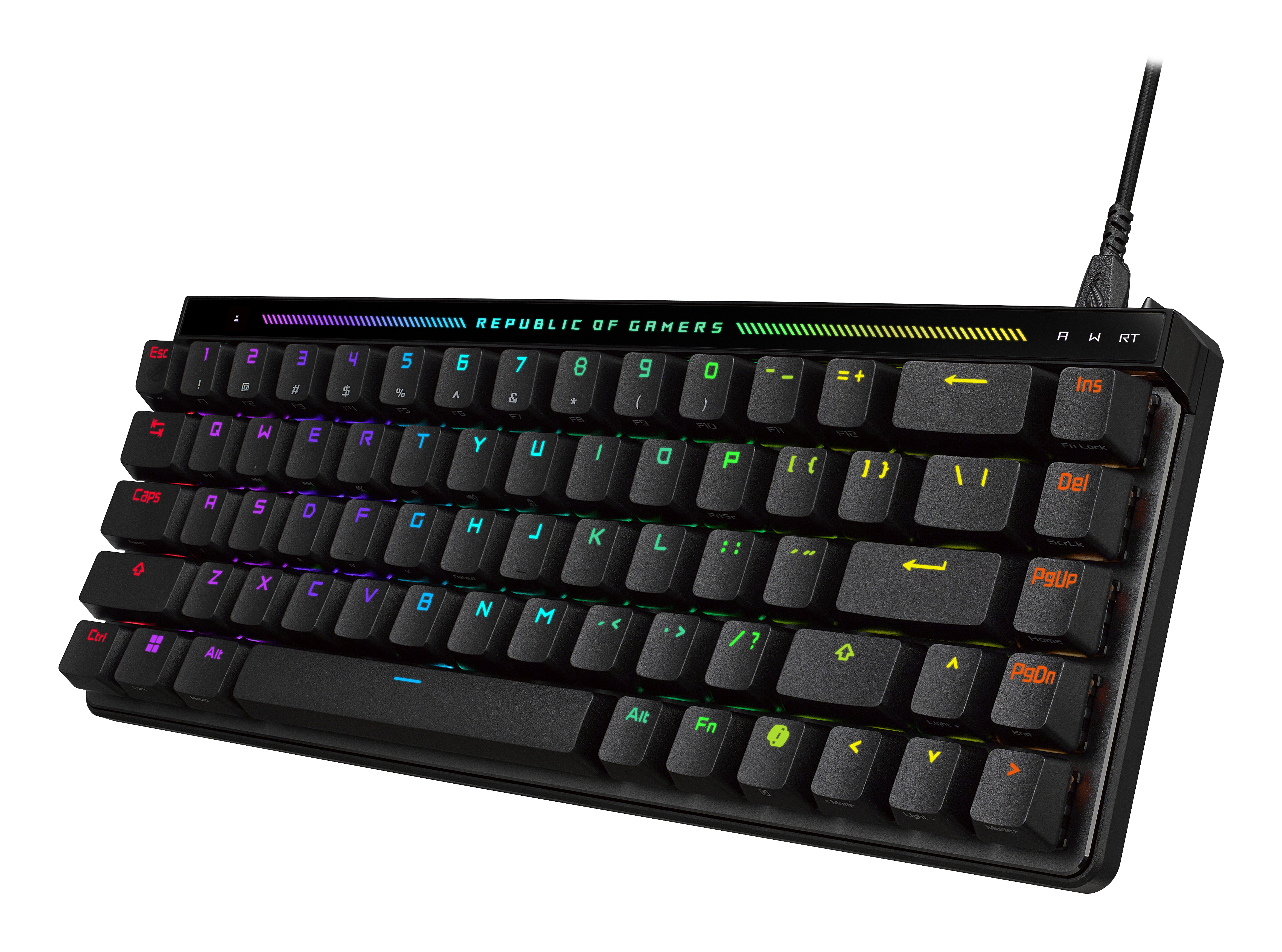 ASUS ROG Falchion Ace - Tastatur - 65 % kompakt - TL: Deutsch, QWERTZ, Ansicht 2
