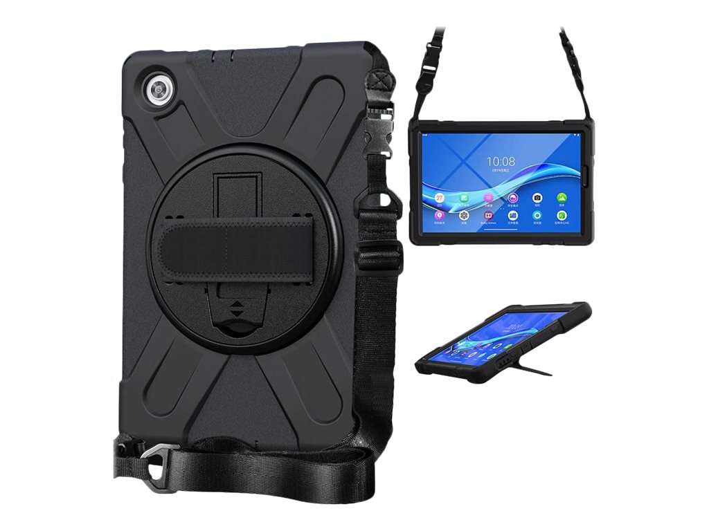 eSTUFF Hintere Abdeckung für Tablet - Silikon, Polycarbonat - Schwarz - 10.1 - für Lenovo Tab M10 HD (2nd Gen), Ansicht 3