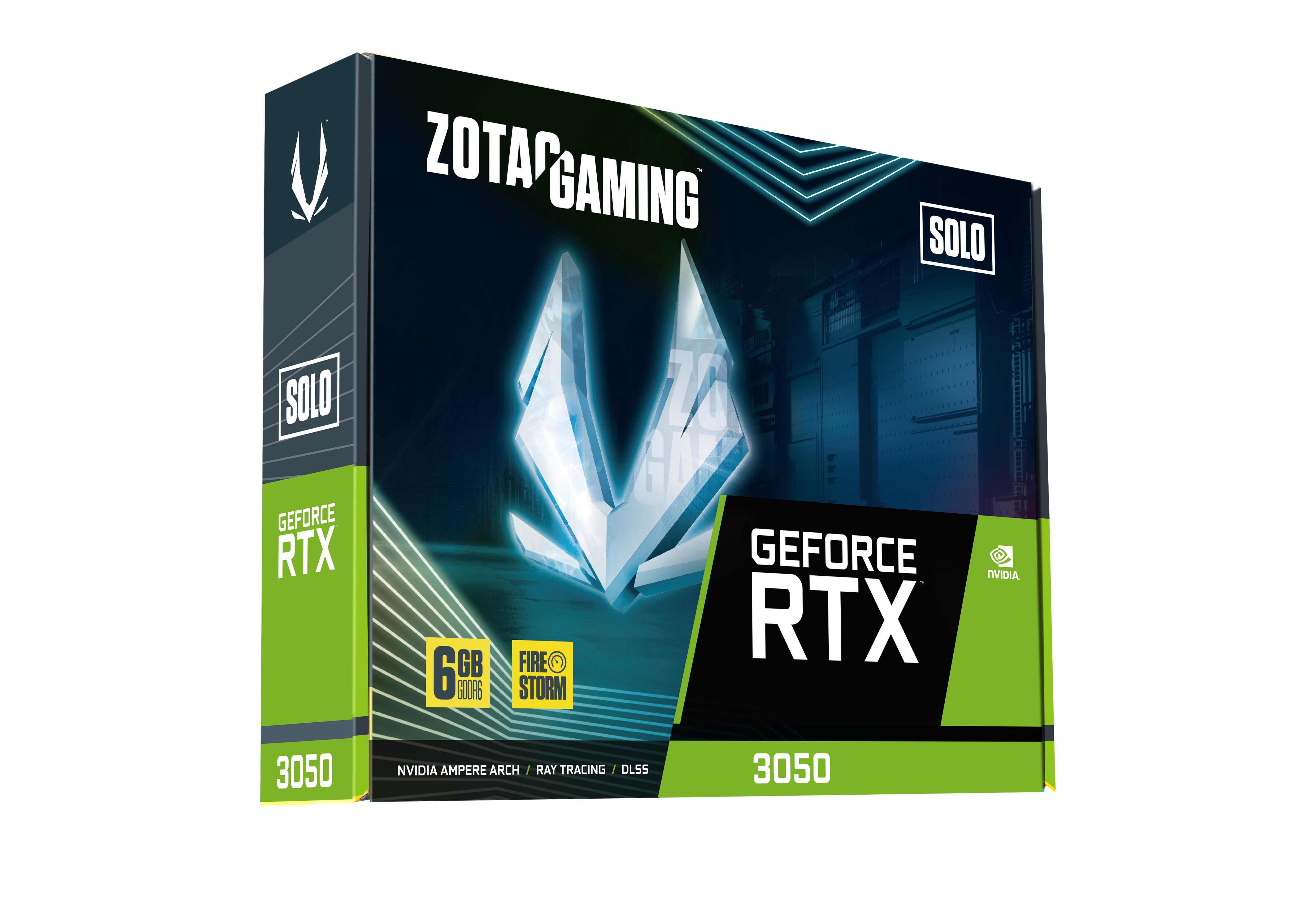 ZOTAC GAMING GeForce RTX 3050 6GB GDDR6 Solo, Ansicht 3