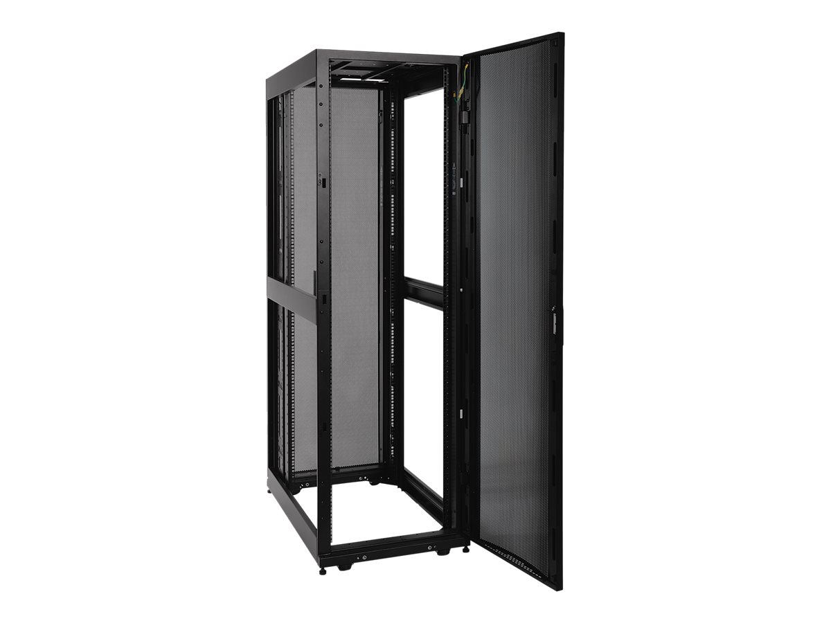Tripp Eaton Tripp Lite Series 42U Rack Enclosure Server Cabinet Knock-Down w Doors & Sides - Schrank Netzwerkschrank - Schwarz - 42HE - 48.3 cm (19)