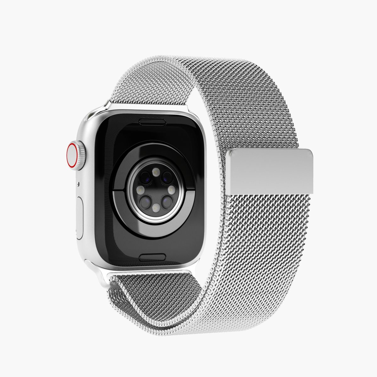 Vonmählen Milanese Loop - Band - Smartwatch - Silber - Apple - Apple Watch 42 mm - 44 mm - 45 mm - 49 mm - Edelstahl, Ansicht 4