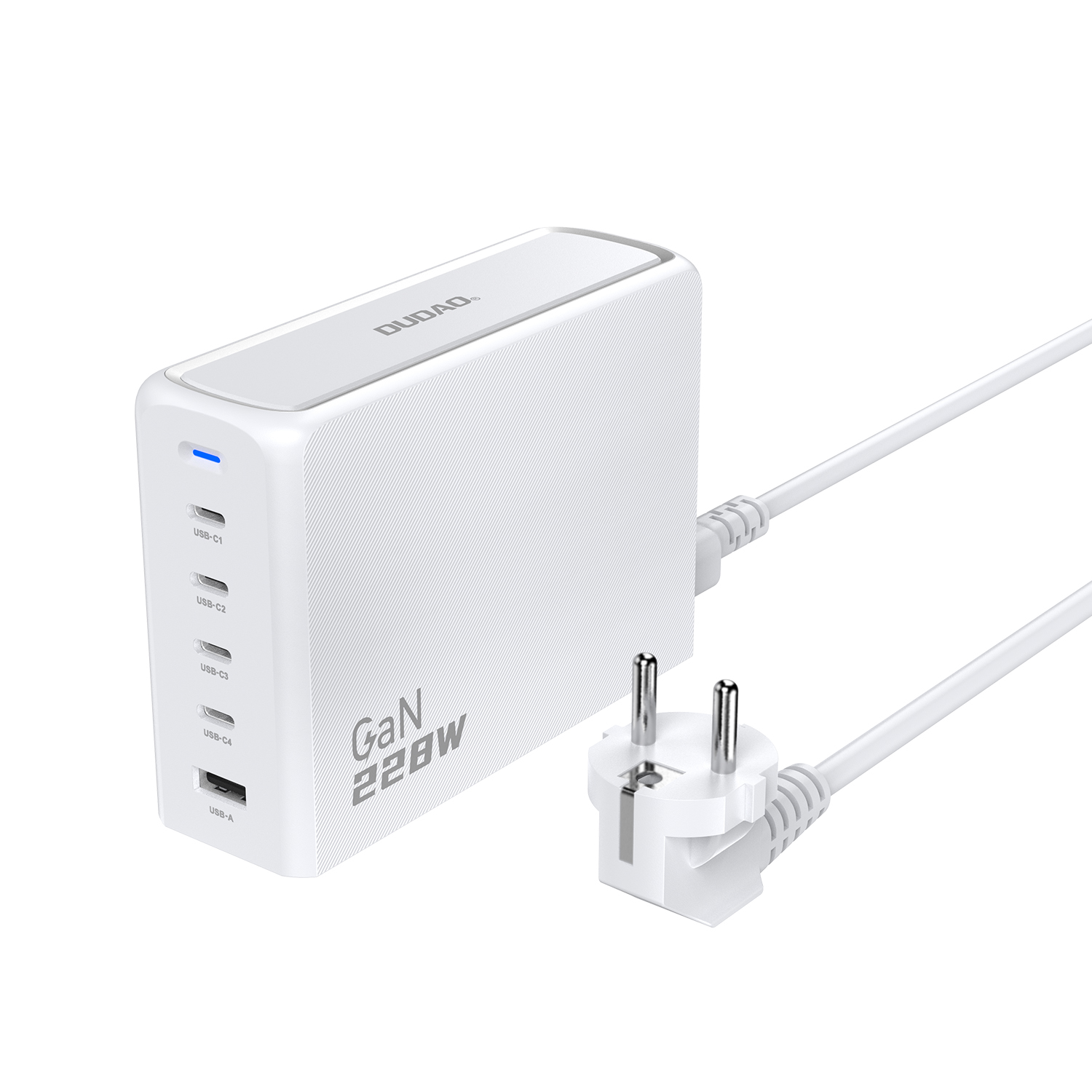 Dudao A228EU 228Watt GaN 4xUSB-C+ 1xUSB-A, Ansicht 4