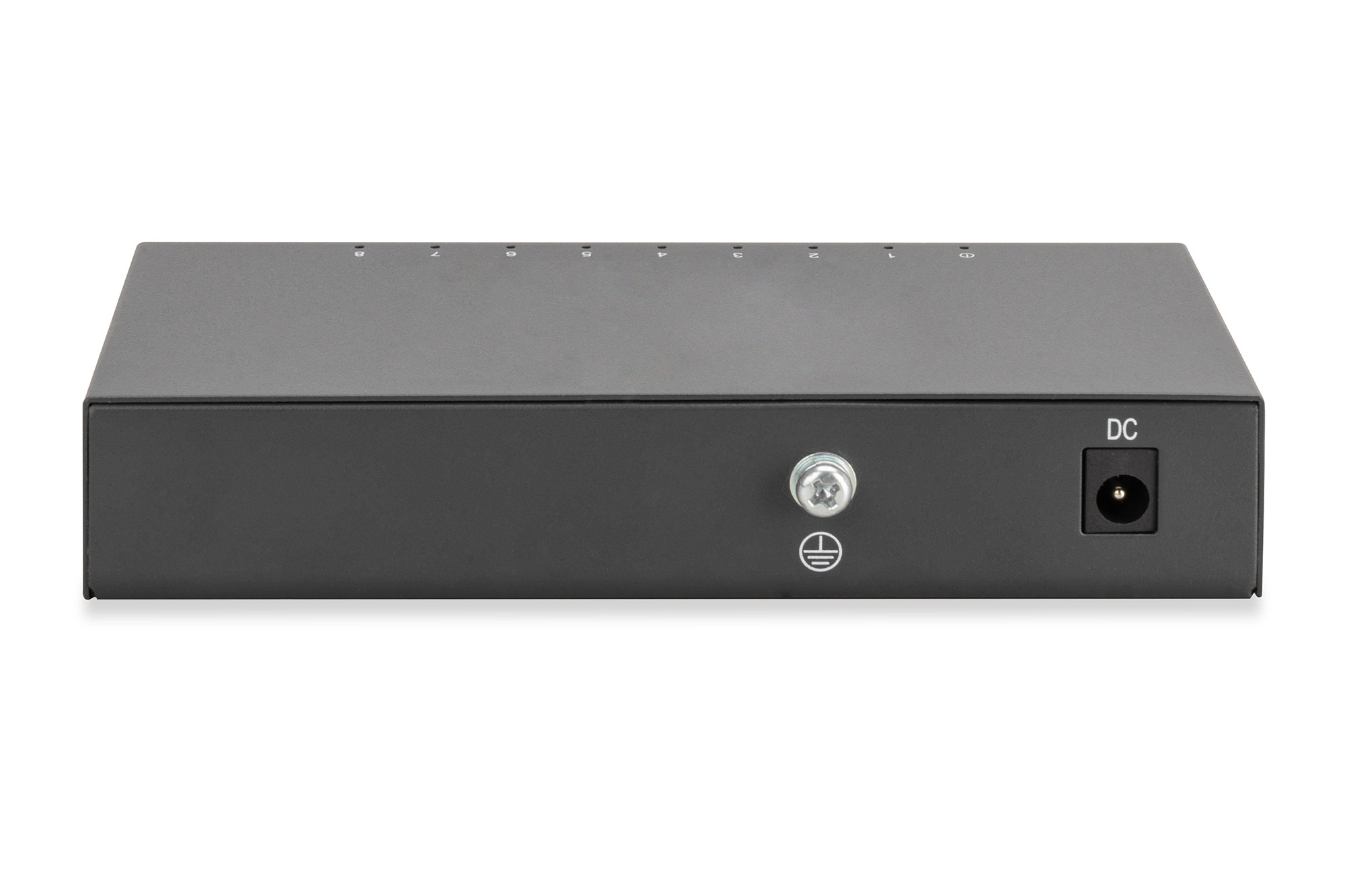 DIGITUS 8-Port Gigabit Switch Desktop Unmanaged Metallgehäuse 8 Port RJ 45 GE - Switch - 1 Gbps, Ansicht 4