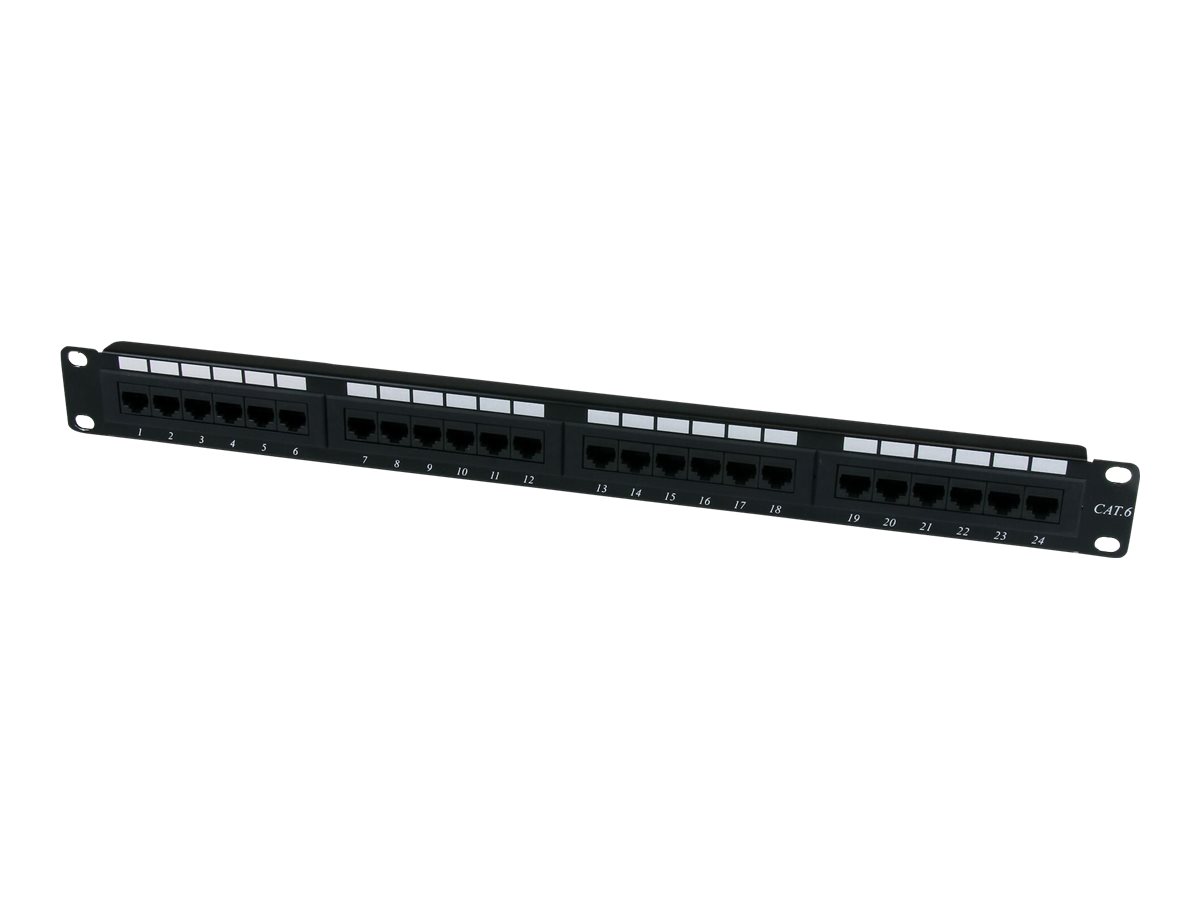 StarTech.com 24 Port 1U Rackmount Cat 6 110 Patch Panel - 24 port Network Patch Panel - RJ45 Ethernet 110 type Rack Mount Patch Panel 1U (C6PANEL24)