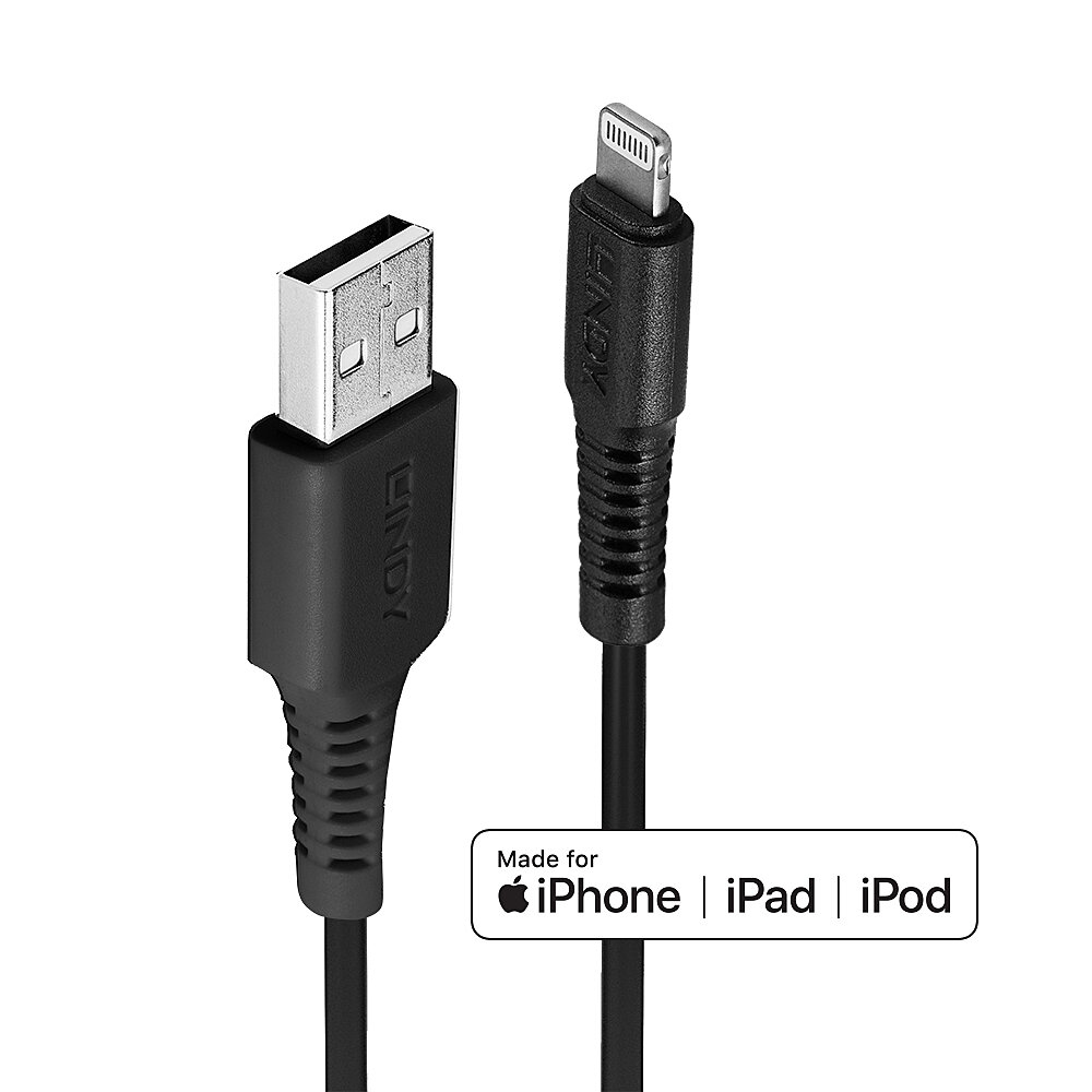 Lindy Lightning-Kabel - Lightning (M) bis USB (M), Ansicht 2