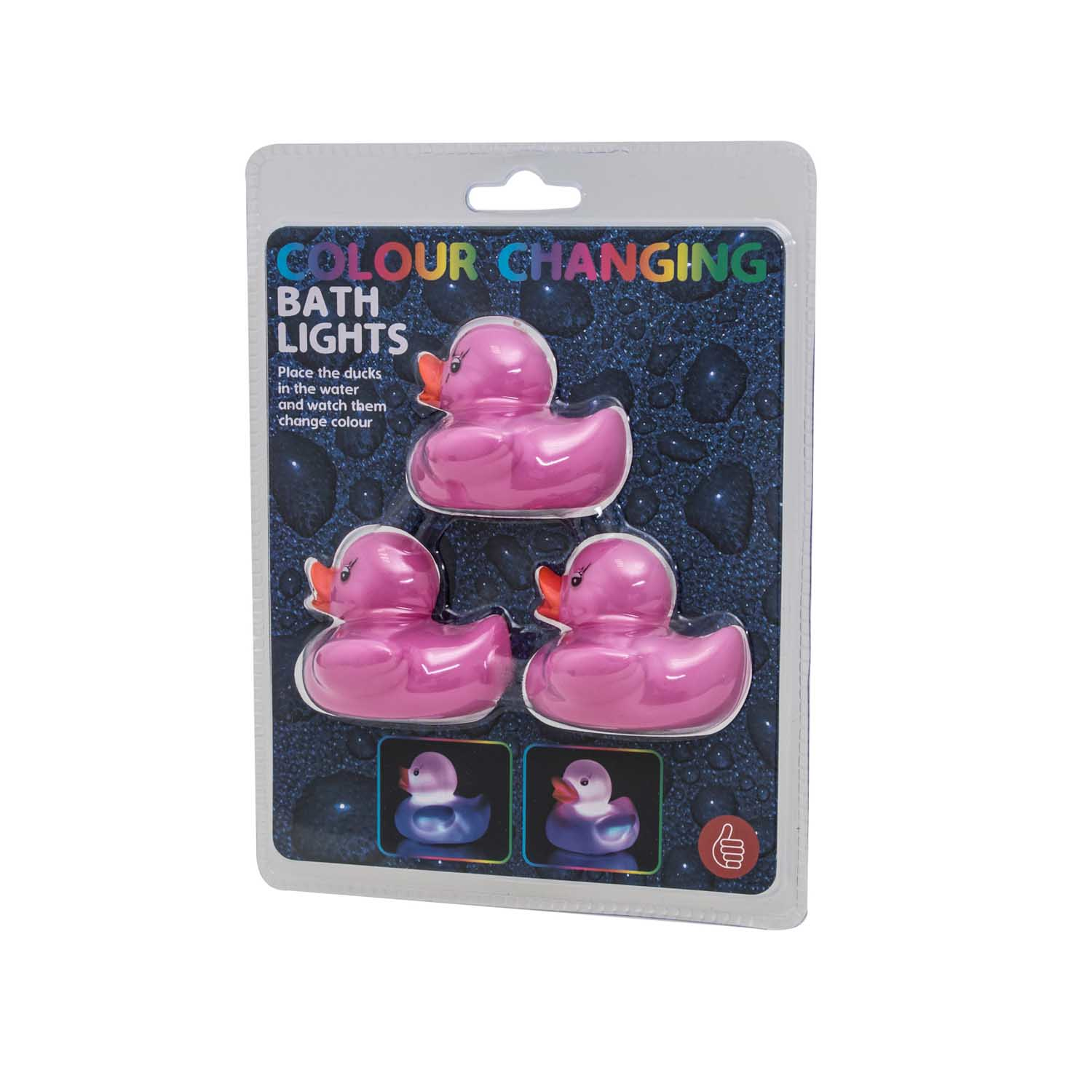 Thumbs Up 1001800 - Badeente aus Gummi - Junge/Mädchen - Lichteffekte - Pink, Ansicht 3