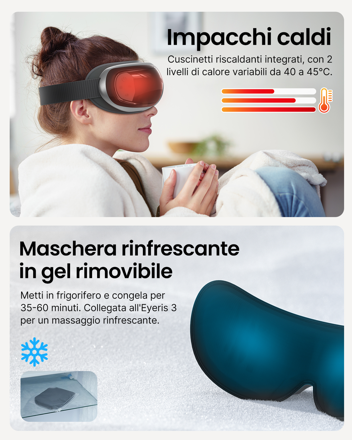Renpho Eye Massager Eyeris 3 black Schwarz PUK-R-G010V PUKRG010V, Ansicht 4
