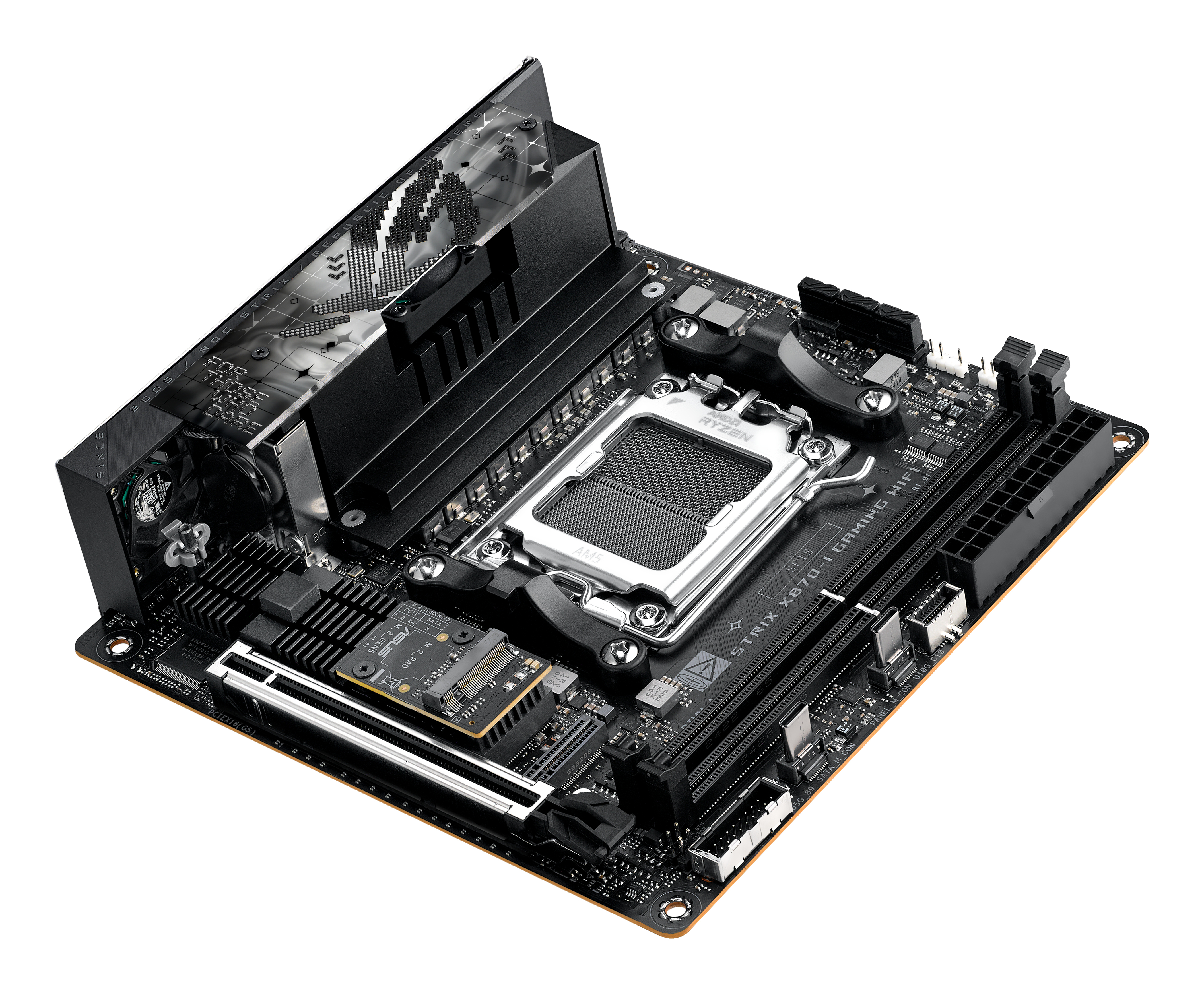 ASUS ROG STRIX X870-I GAMING WIFI - Motherboard - Mini-ITX - Socket AM5 - AMD X870 Chipsatz - USB4, USB 3.2 Gen 2, Ansicht 3