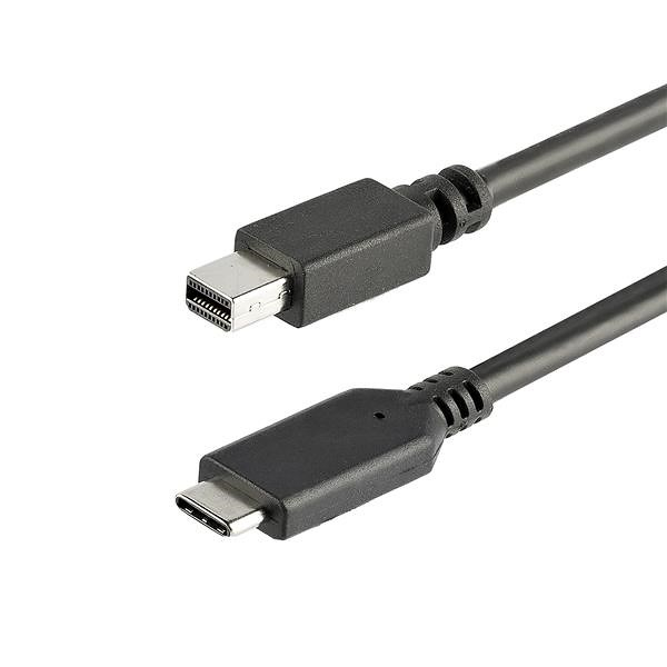 StarTech.com 1m USB-C auf Mini DisplayPort Kabel - 4K 60Hz - Schwarz, 1 m, USB Typ-C, Mini DisplayPort, Männlich, Männlich, Gerade