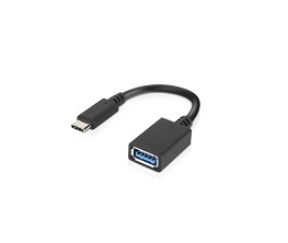 Lenovo 4X90Q59481, 0,14 m, USB C, USB A, USB 3.2 Gen 1 (3.1 Gen 1), 5 Gbit/s, Schwarz