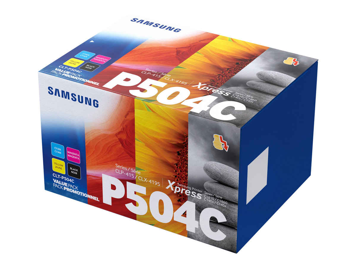 HP Samsung CLT-P504C - 4er-Pack - Schwarz, Gelb, Cyan, Magenta (SU400A)