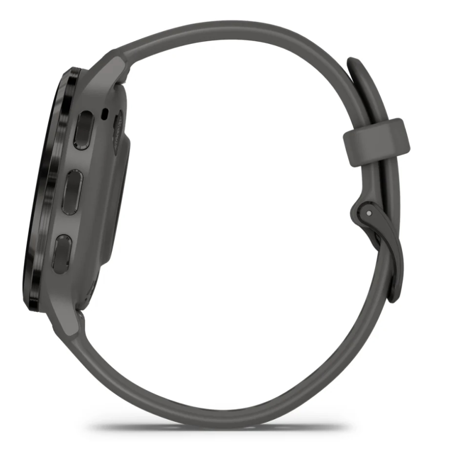 Garmin Venu 3S - 41 mm - Pebble Gray - intelligente Uhr mit Band - Silikon - Handgelenkgröße: 110-175 mm - Anzeige: 1.2, Ansicht 2