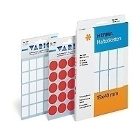 HERMA Papier - selbstklebend - Luminous Orange - 12 mm rund 240 Etikett(en) (5 Bogen x 48), Ansicht 2