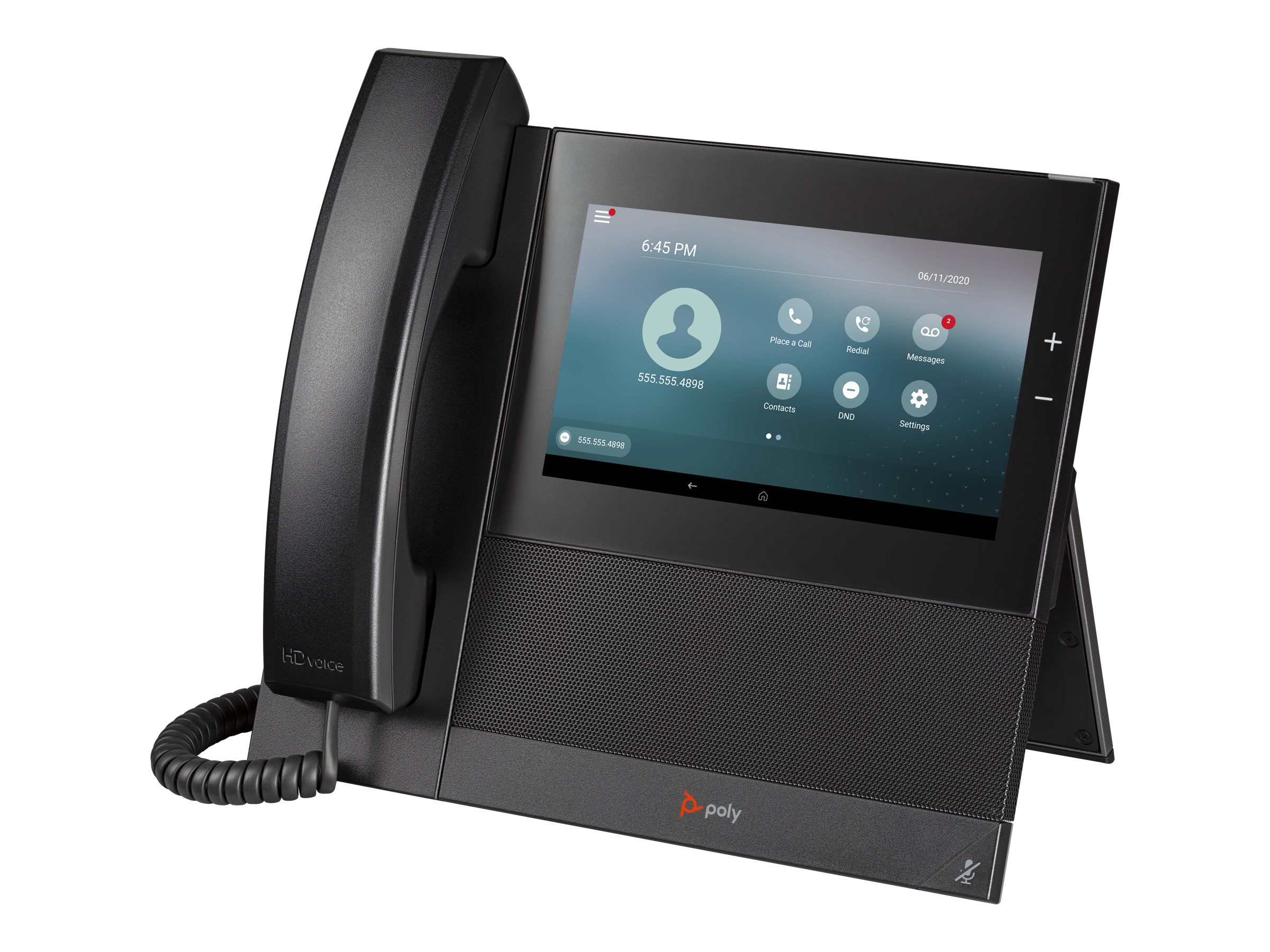 Poly CCX 600 OpenSIP - VoIP-Telefon - SIP - 24 Leitungen - Schwarz - Replaces Poly SKU 2200-49780-025