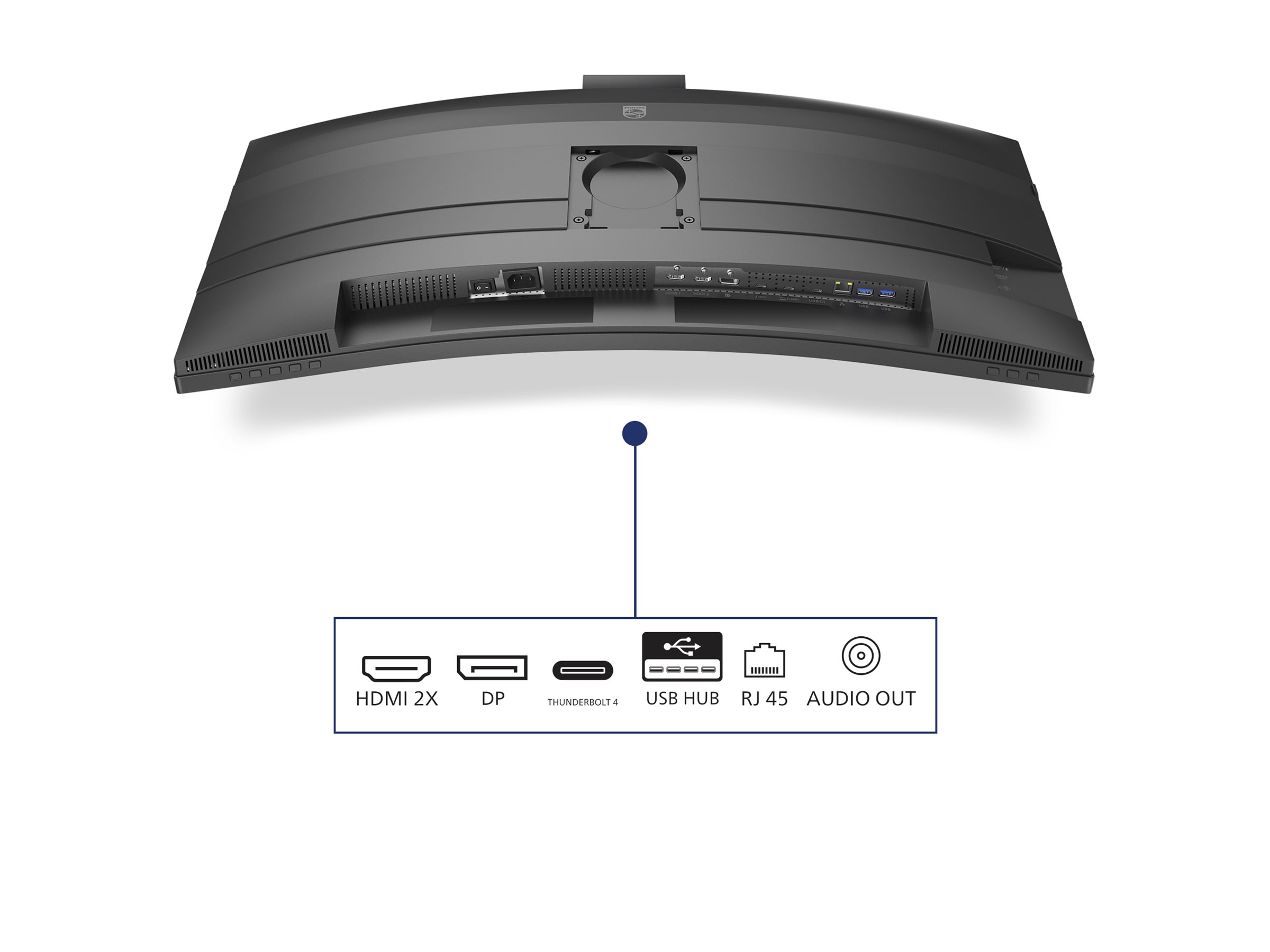 Philips 49B2U6903CH - 6000 Series - LED-Monitor - gebogen - 124.5 cm (49)