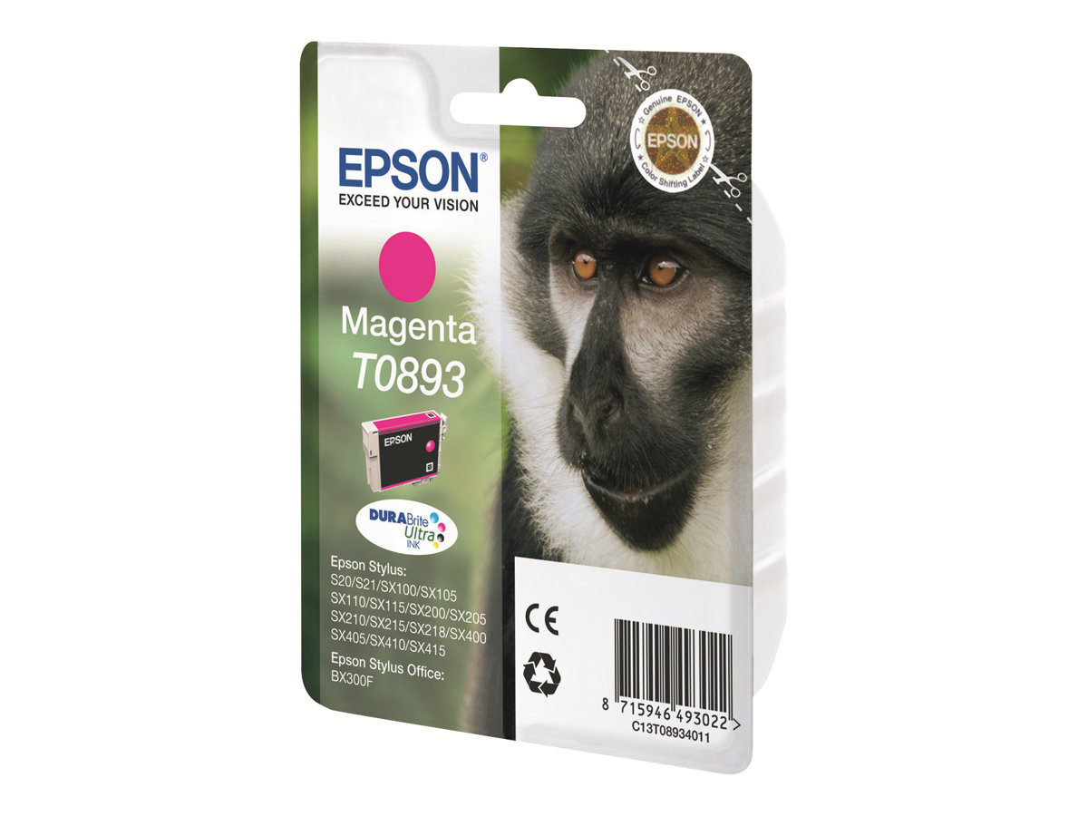 Epson T0893 - 3.5 ml - Magenta - original - Blisterverpackung