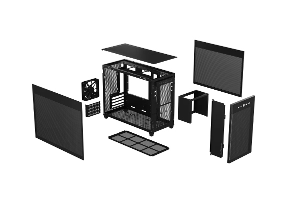 ASUS Prime AP201 - Kleiner Tower - micro ATX, Ansicht 4