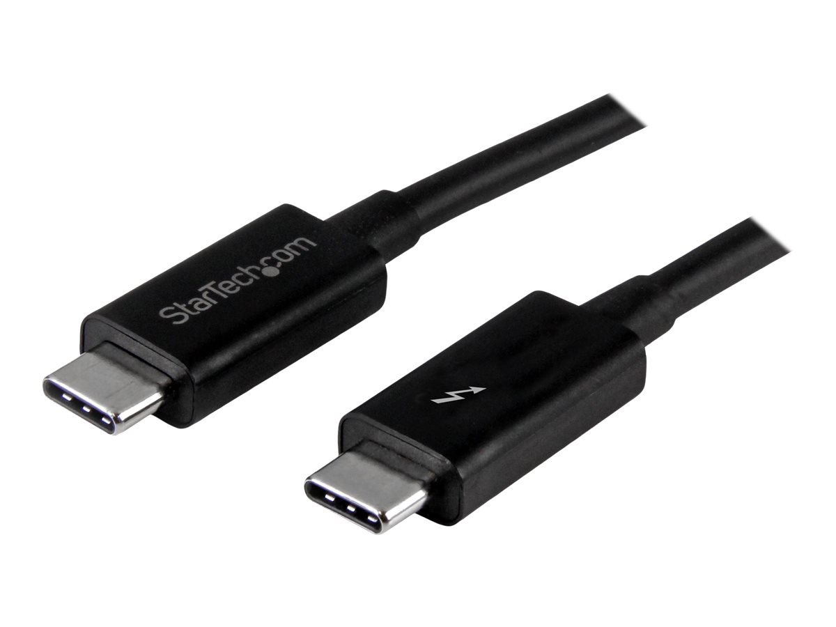 StarTech.com StarTech 1m (3.3ft) Thunderbolt 3 Cable, 20Gbps, 100W PD, 4K Video, Thunderbolt-Certified, Compatible w/ TB4/USB 3.2/DisplayPort - Thunderbolt-Kabel - USB-C (M)