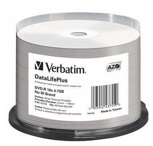 Verbatim DataLifePlus - 50 x DVD-R - 4.7 GB 16x, Ansicht 2