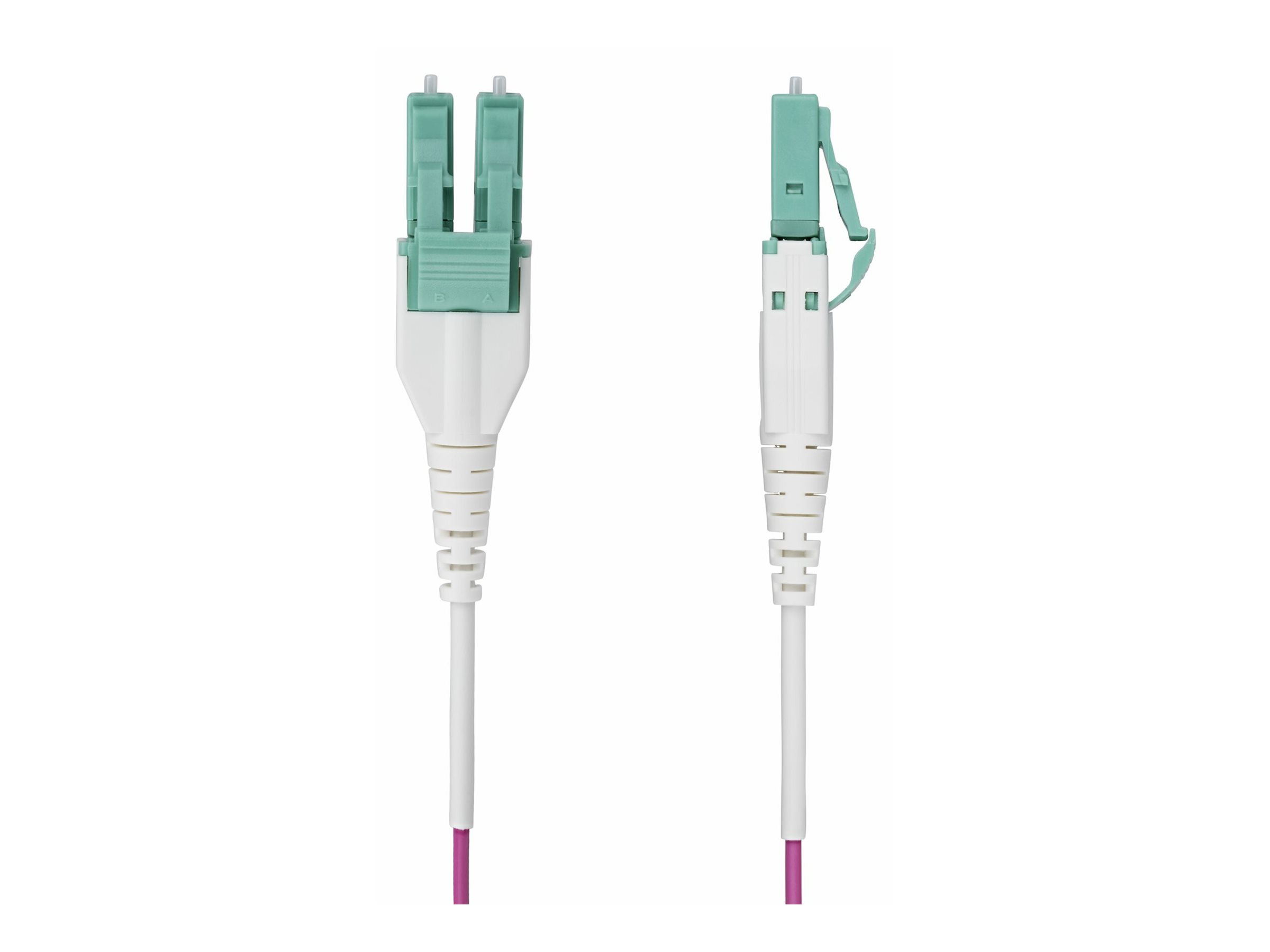 StarTech.com 2m (6.6ft) LC/LC (UPC) OM4 Multimode Fiber Optic Cable, OFNR - Patch-Kabel - LC/UPC Duplex Multi-Mode (M)