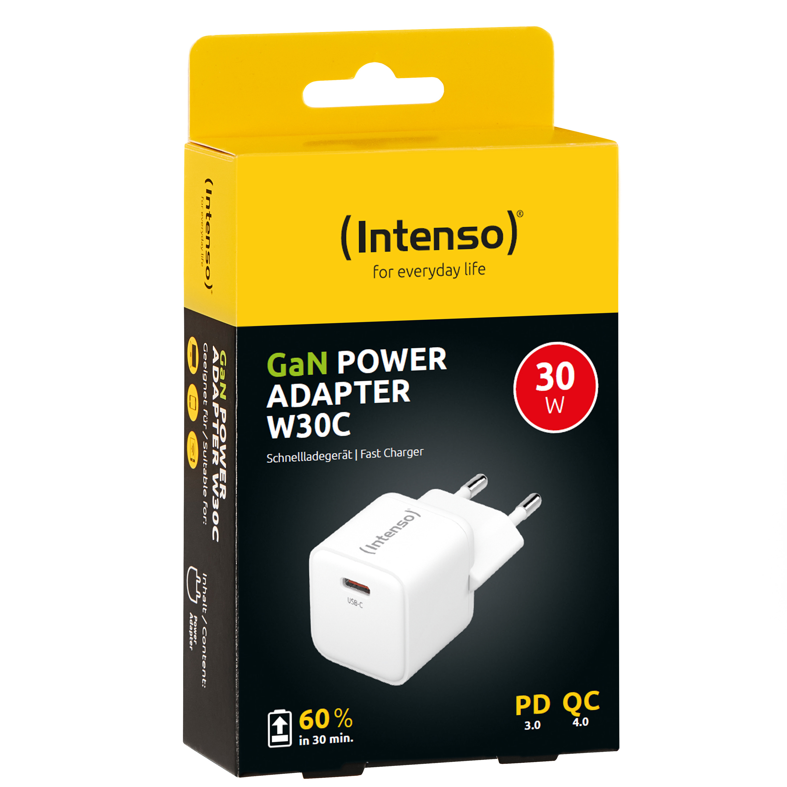 Intenso 1x USB-C GAN Adapter weiß, Ansicht 4