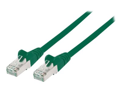 Intellinet Network Patch Cable, Cat7 Cable/Cat6A Plugs, 2m, Green, Copper, S/FTP, LSOH / LSZH, PVC, RJ45, Gold Plated Contacts, Snagless, Booted, Polybag - Patch-Kabel - RJ-45 (M)