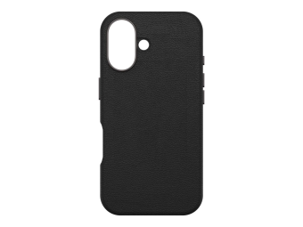 OtterBox Symmetry Series - Hintere Abdeckung für Mobiltelefon - kompatibel mit MagSafe - Kaktusleder Polyurethan - noir ash (black)