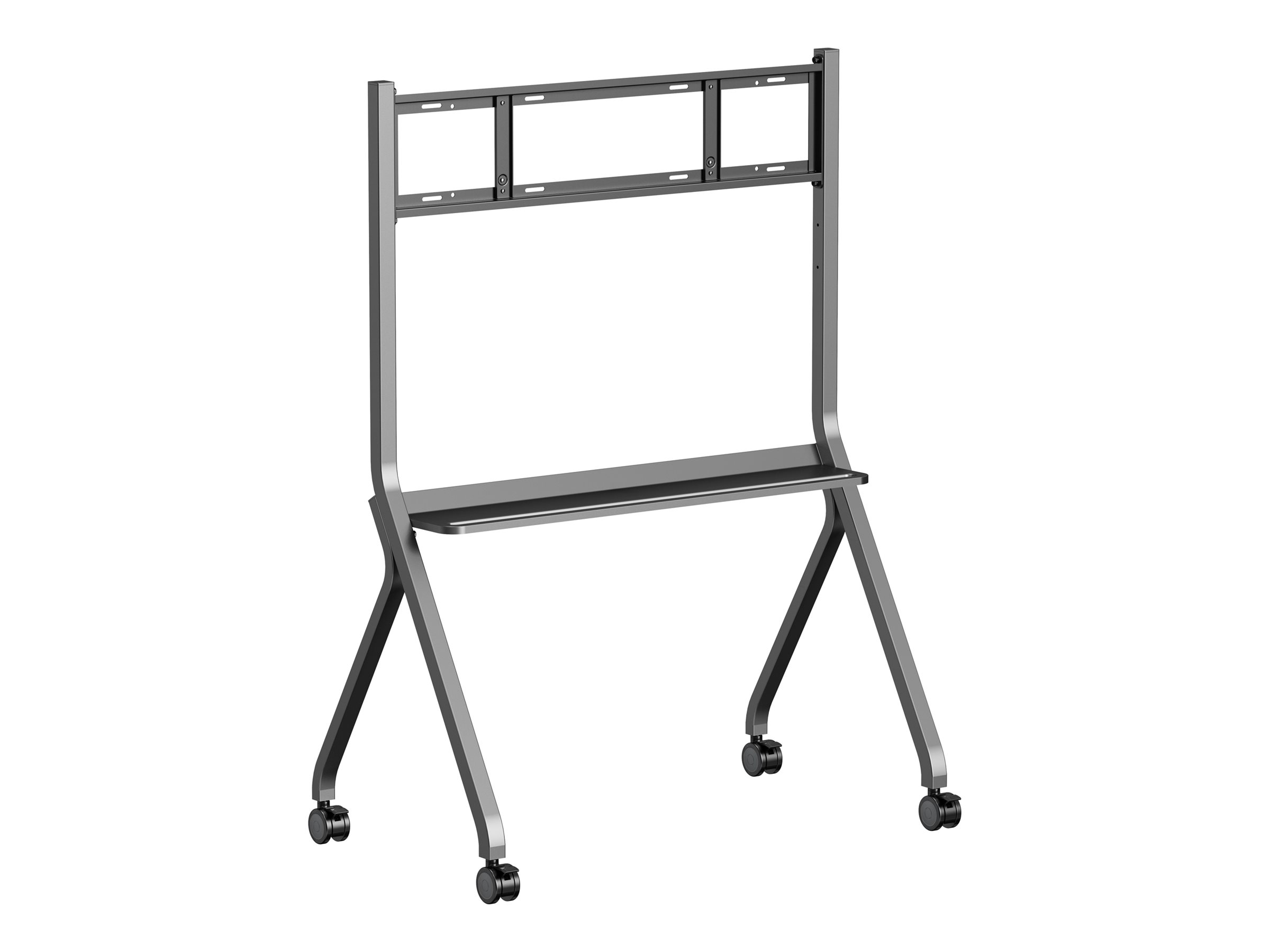 Iiyama MD-CART02-S1 - Wagen - für Flachbildschirm - mit Anti-Kollisionsschutz, Regale für Zubehör - Bildschirmgröße: 139.7-218.4 cm (55"-86")