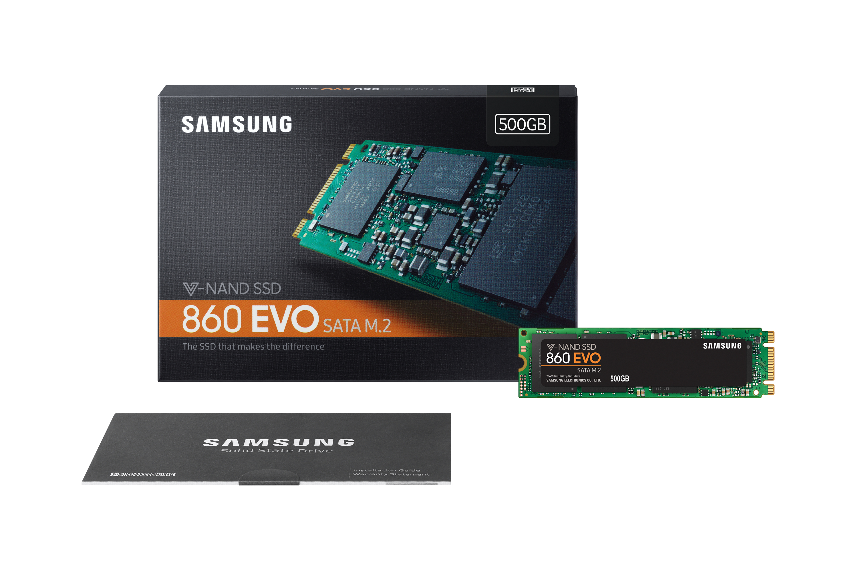 Samsung 860 EVO - 500 GB - M.2 - 550 MB/s - 6 Gbit/s