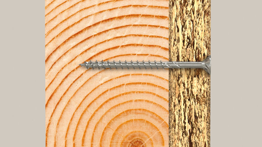 fischer 670271 - Schraube - Metall - Holz - Allgemeiner Nutzen - Teilgewinde - Flachkopf, Ansicht 2