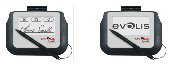 Evolis Signature 100 - Unterschriften-Terminal mit LCD Anzeige, Ansicht 2