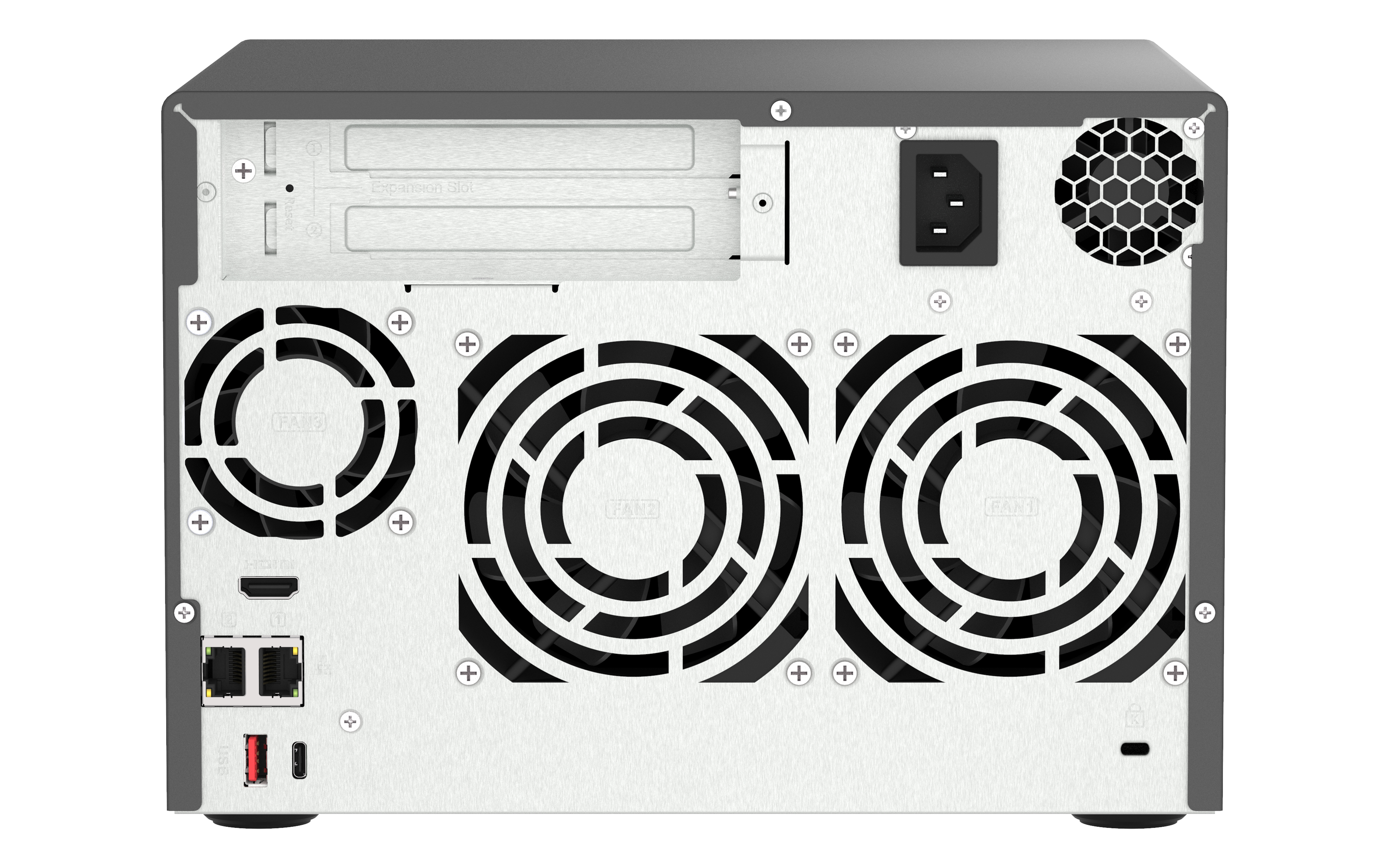 QNAP TVS-h674 - NAS - Tower - Intel® Core™ i3 - i3-12100 - Schwarz, Ansicht 2