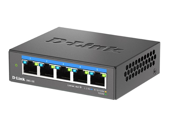 D-Link DMS-105 - Switch - unmanaged - 5 x 10/100/1000/2.5G