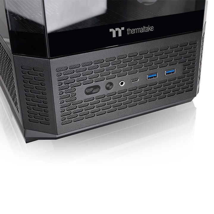 Thermaltake View 370 TG ARGB schwarz Tempered Glass x 3, Ansicht 4