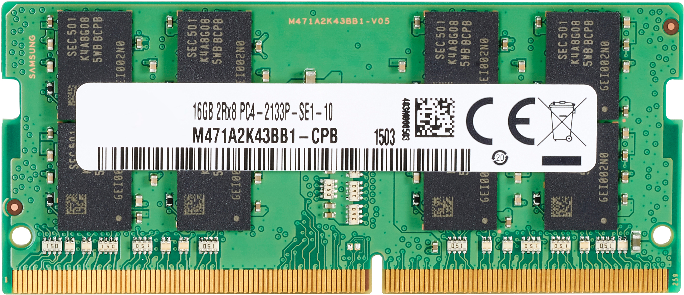 HP  DDR4 - Modul - 8 GB - SO DIMM 260-PIN - 2666 MHz / PC4-21300 - 1.2 V - ungepuffert - non-ECC - für (non-ECC):, Ansicht 2