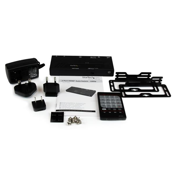 StarTech.com 2 Port HMDI Switch / Verteiler - Automatische Umschaltung mit IR-Fernbedienung, Ansicht 2