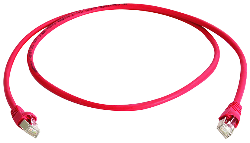 Telegärtner Karl Gärtner DataVoice Office MP8 FS 500 - Patch-Kabel - RJ-45 (M) zu RJ-45 (M) - 1.5 m - CAT 6a - Rot, Ansicht 2