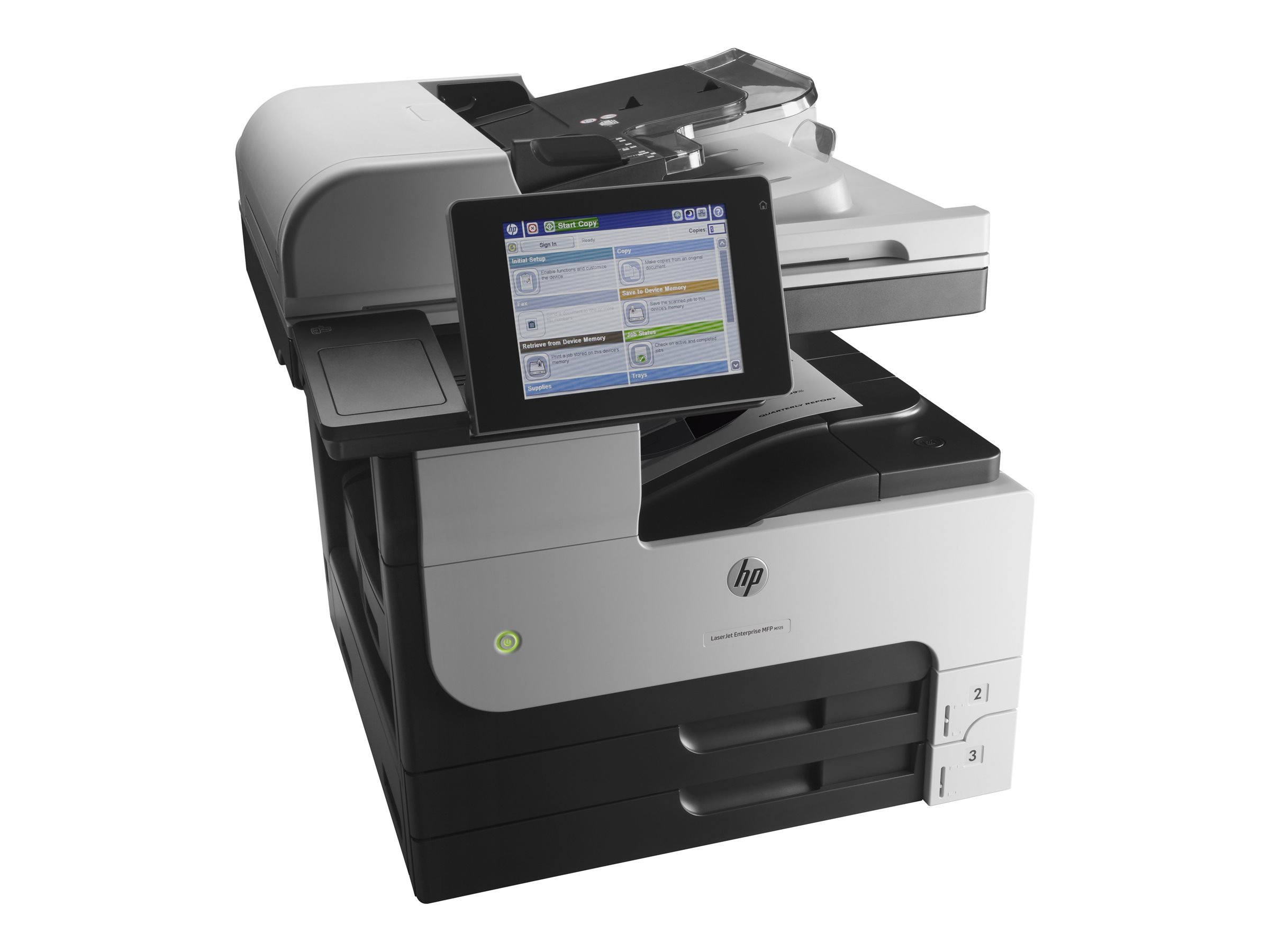 HP LaserJet Enterprise MFP M725dn - Multifunktionsdrucker - s/w - Laser - A3 (297 x 420 mm), Ansicht 5
