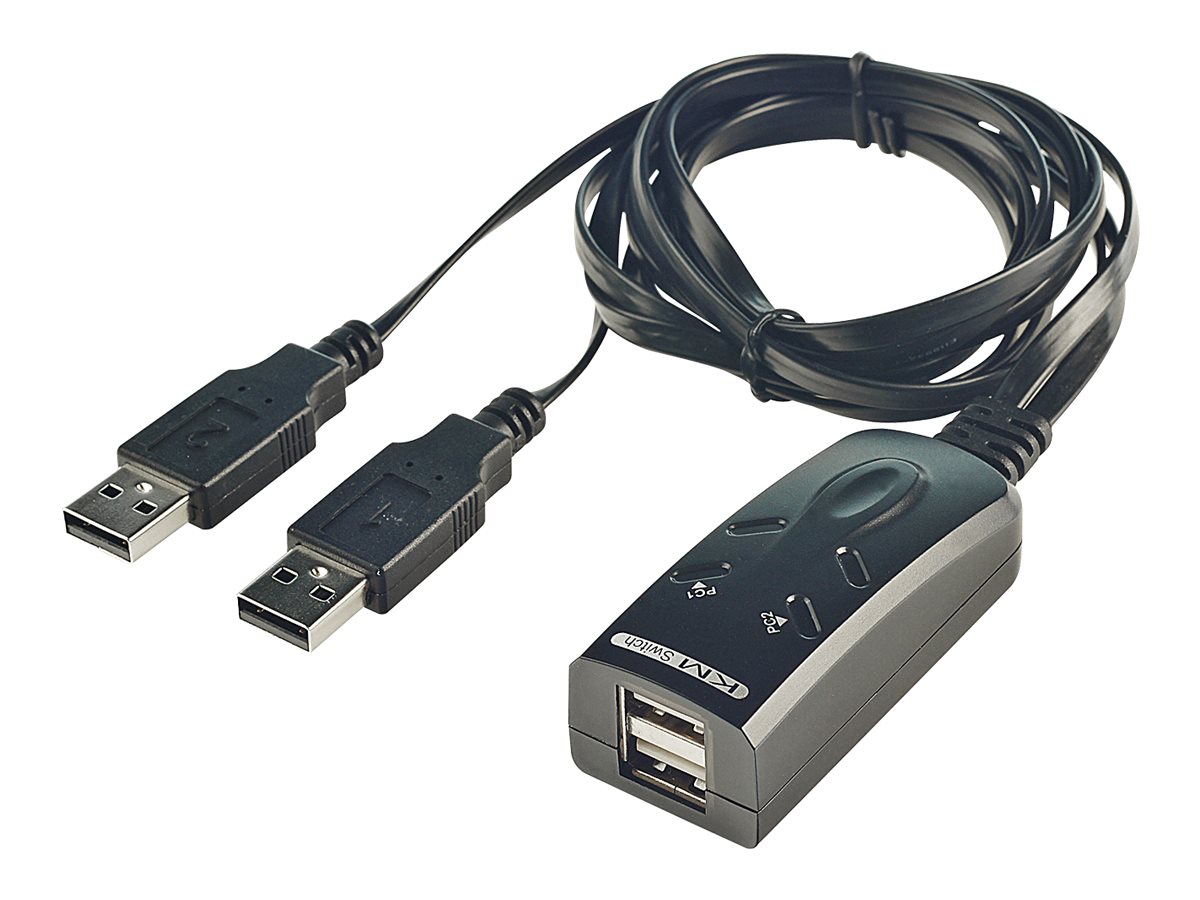 Lindy KVM Tastatur & Maus Switch USB für 2 Rechner