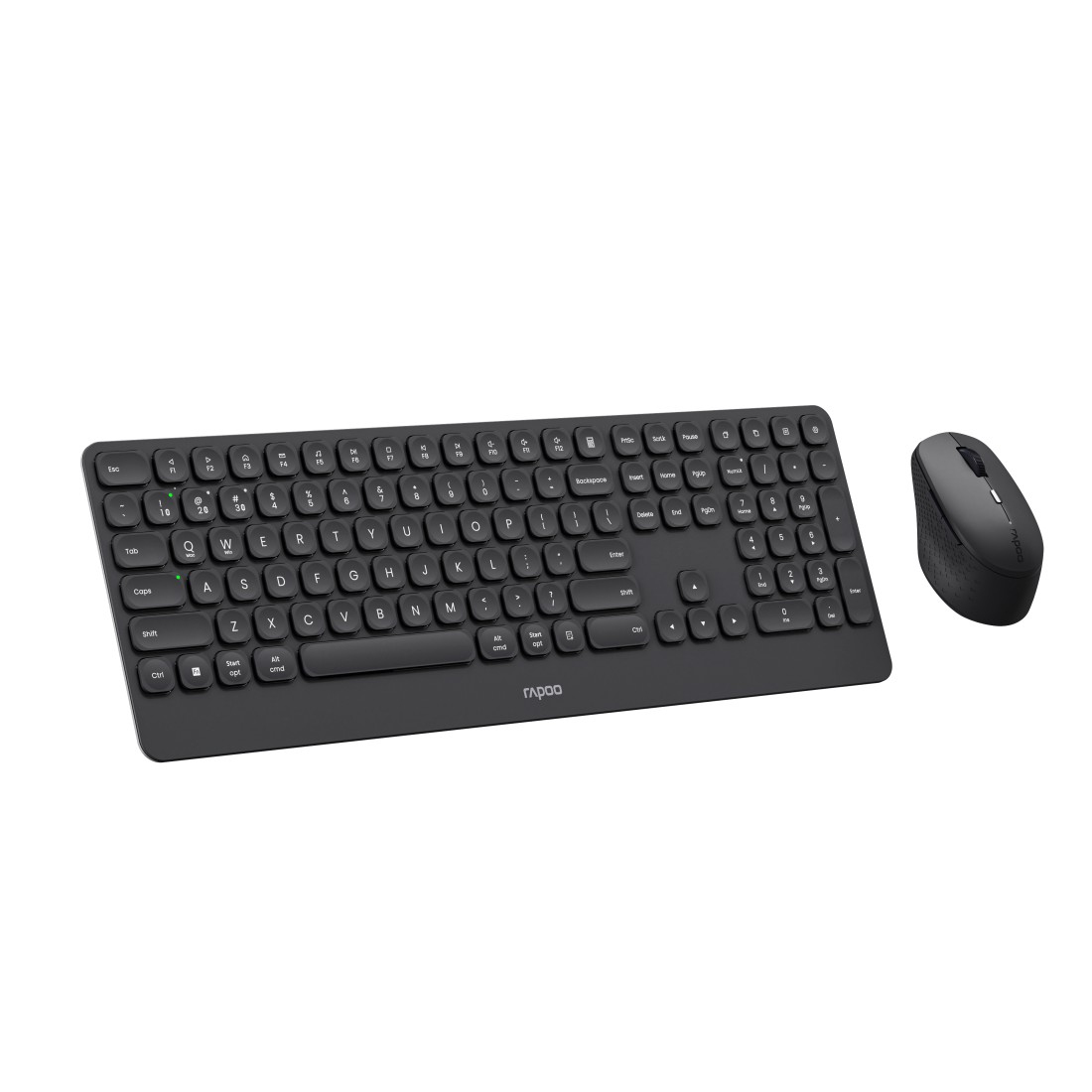 Rapoo Dunkelgrau Kabelloses Set - Tastatur - TL: Deutsch, QWERTZ, Ansicht 4