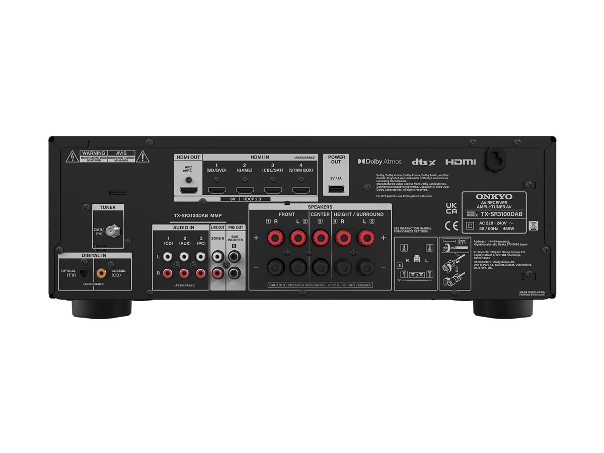 Onkyo TX-SR3100DABB schwarz - AV-Receiver - 2.1, Ansicht 2