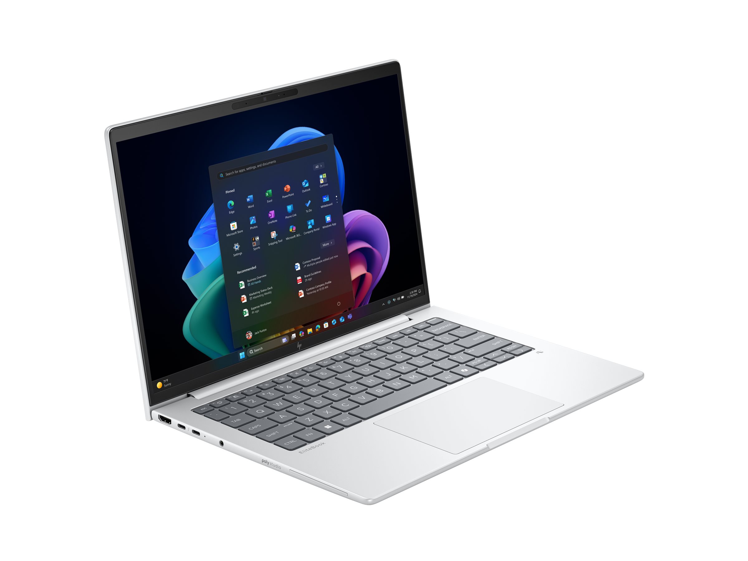 HP EliteBook 8 G1a Notebook Next Gen AI - 174-Grad-Scharnierdesign - AMD Ryzen AI 5 340 - Win 11 Pro - Radeon 840M - 32 GB RAM - 512 GB SSD NVMe - 35.6 cm (14")