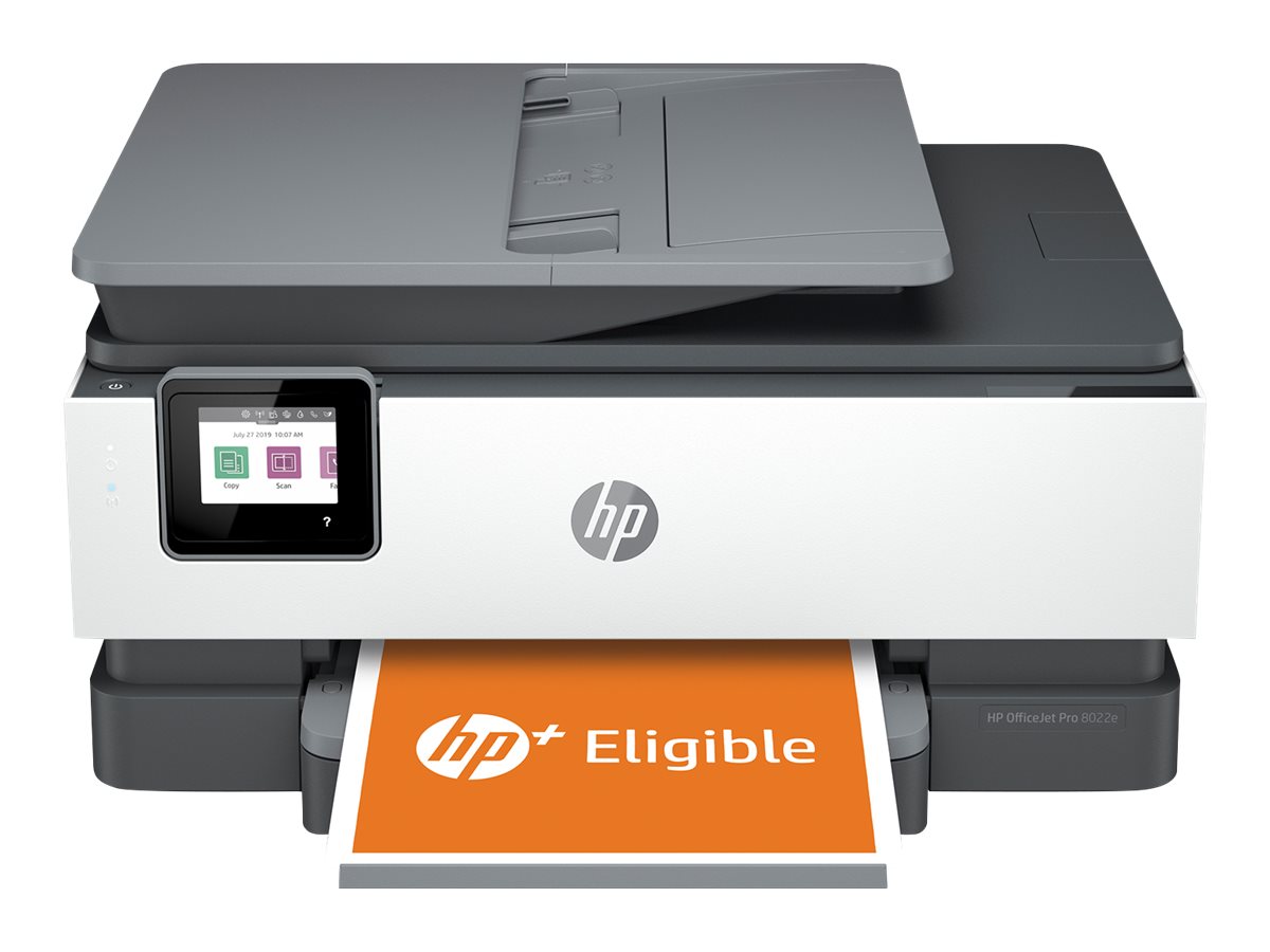 Hewlett Packard (HP) HP OfficeJet Pro 8022e HP+ A-i-O A4, Tinte, 20/10S. SW/Col., MF
