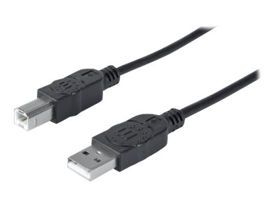 Manhattan USB-A to USB-B Cable, 5m, Male to Male, 480 Mbps (USB 2.0)