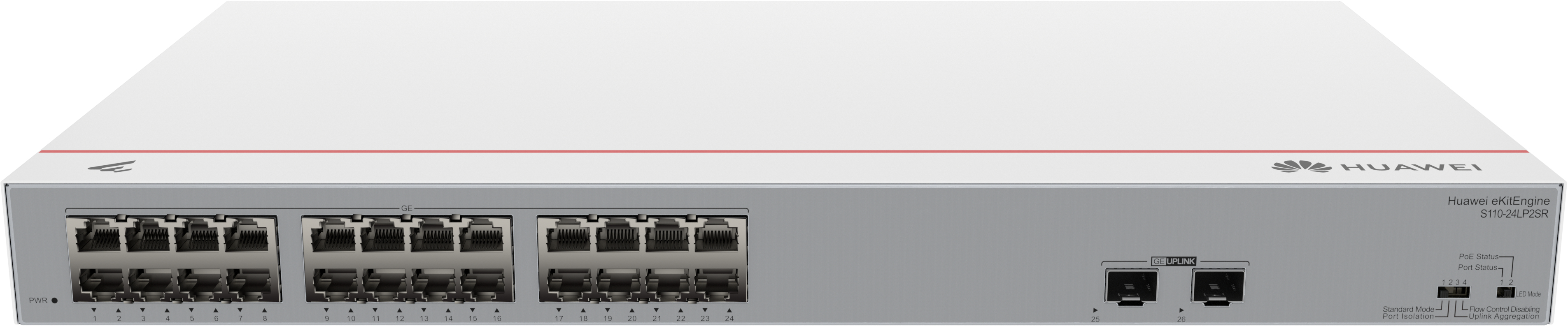 Huawei eKitEngine S110-24LP2SR - Switch - 24 x 10/100/1000 (PoE+), Ansicht 4