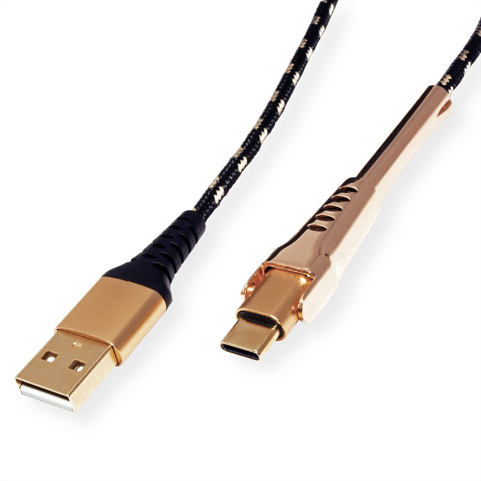 ROLINE Gold - USB-Kabel - USB (M) zu USB-C (M), Ansicht 2