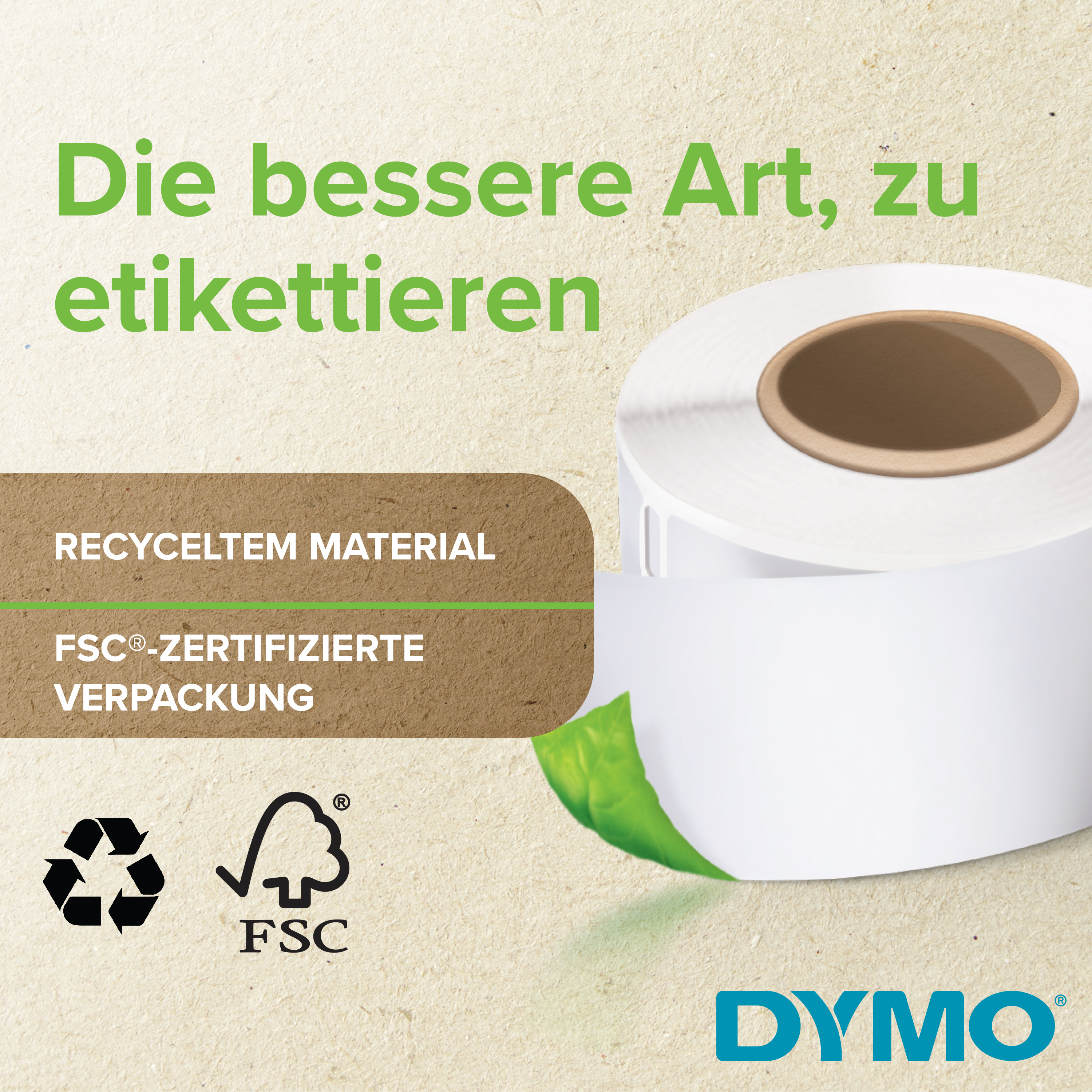 Dymo LabelWriter - Weiß - 25 x 54 mm 500 Etikett(en) (1 Rolle(n), Ansicht 4